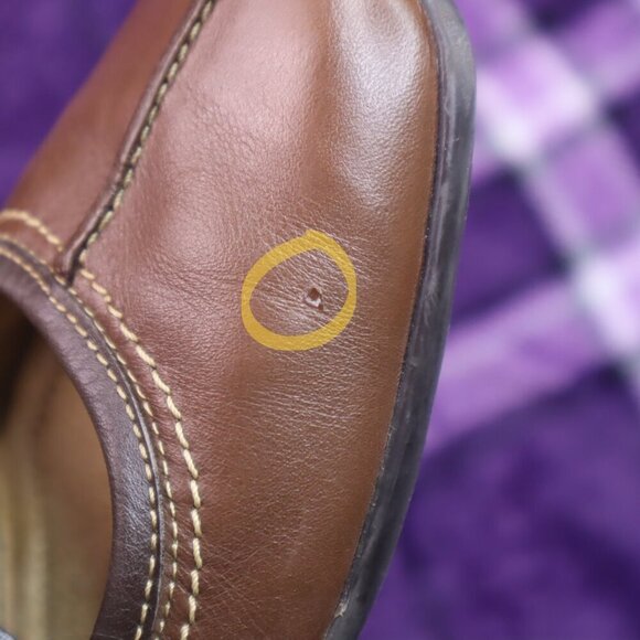 BROWN MARY JANE FLATS 6.5 Naturalizer Dark Academia Office Work Classic Basic - Picture 8 of 12